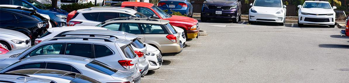 cars in a parking lot